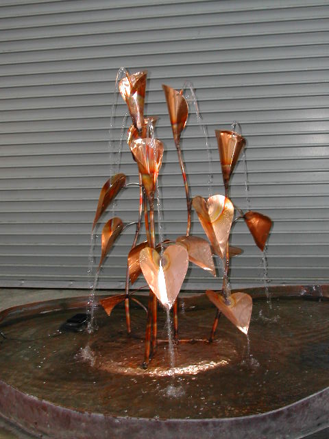 Metal Calla Lilies Fountain 
